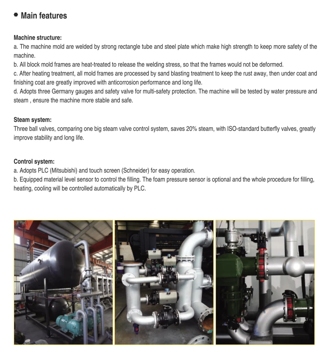 Automatic Polystyrene EPS Foam Block Moulding Machine