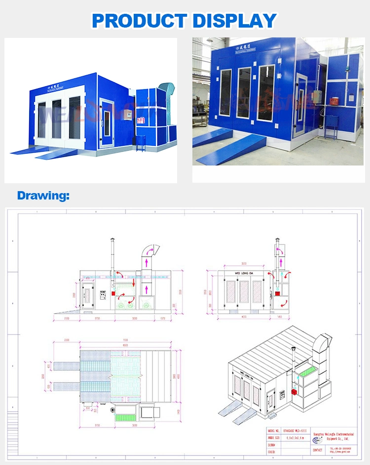 Wld6200 CE Car Painting Booth / Car Painting Machine in Philippines