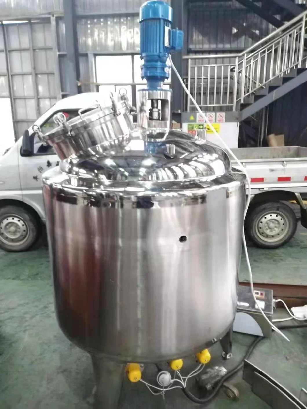 High Speed Stainless Steel 316 304 Electric Steam Cooking Stirrer Tank Factory