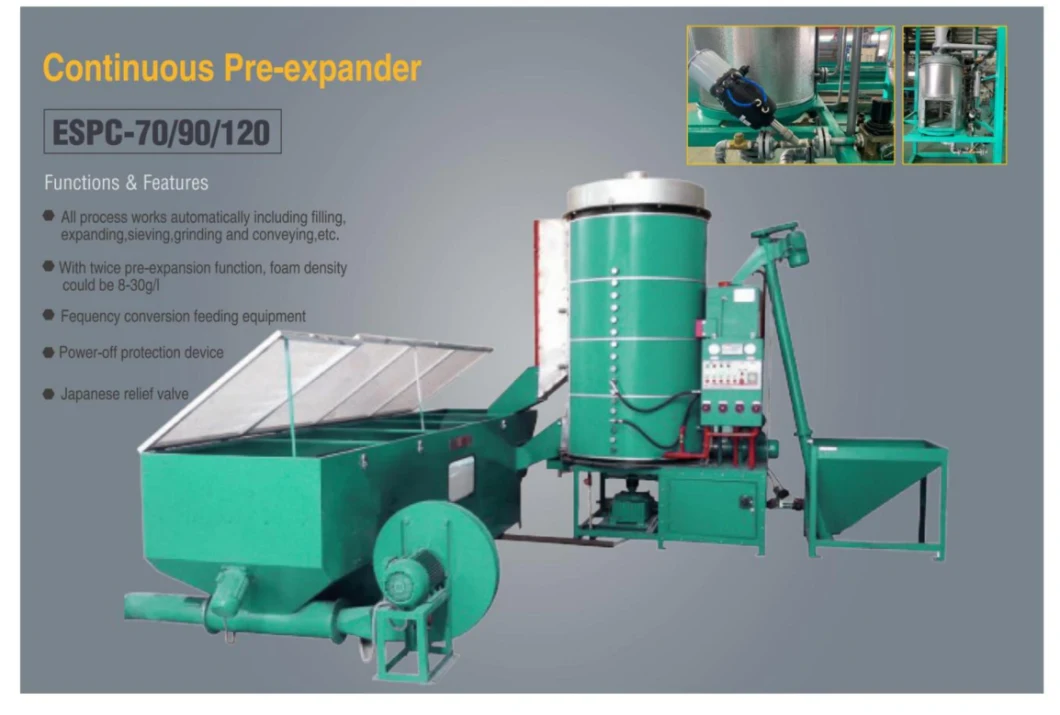 High Efficiency EPS Pre-Expander Foam Manufacturing Machine