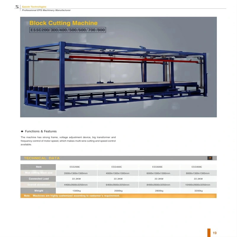 EPS Hot Wire Cutting Foam Machine