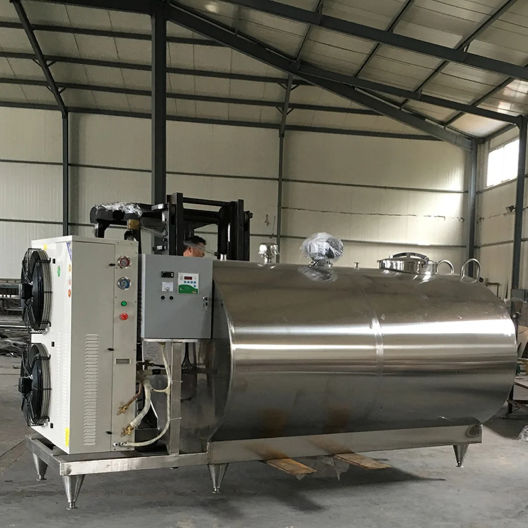 Insulation Air Compressor Installed Milk Cooling Storage Tank Factory