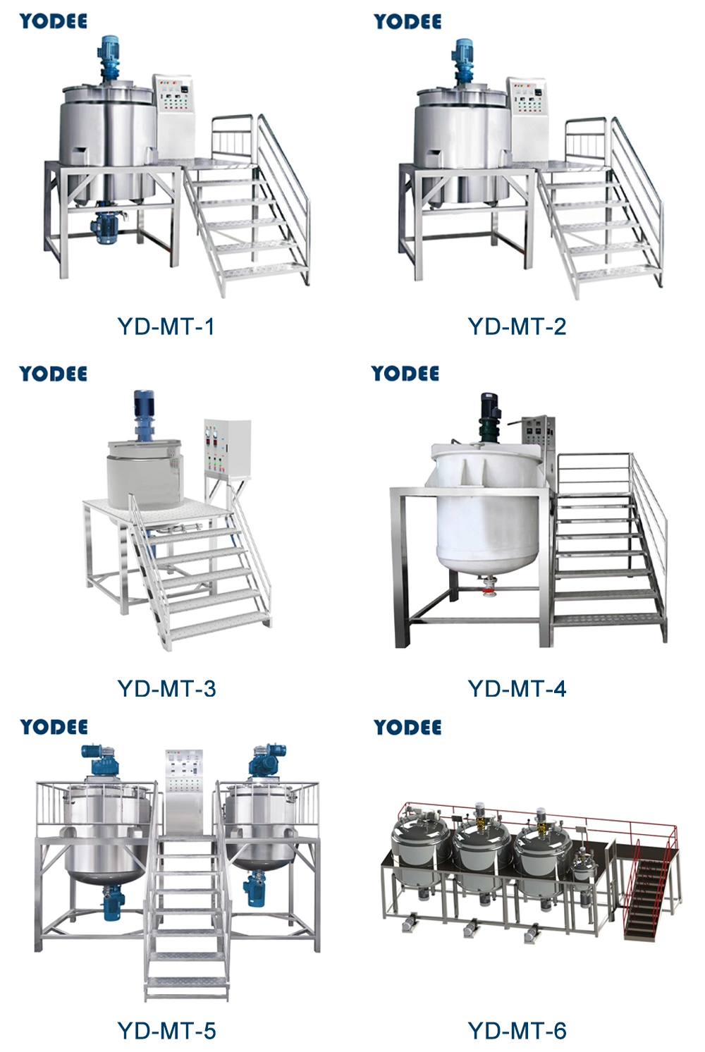 Steam Heating Jacketed Stainless Steel Mixing Tank