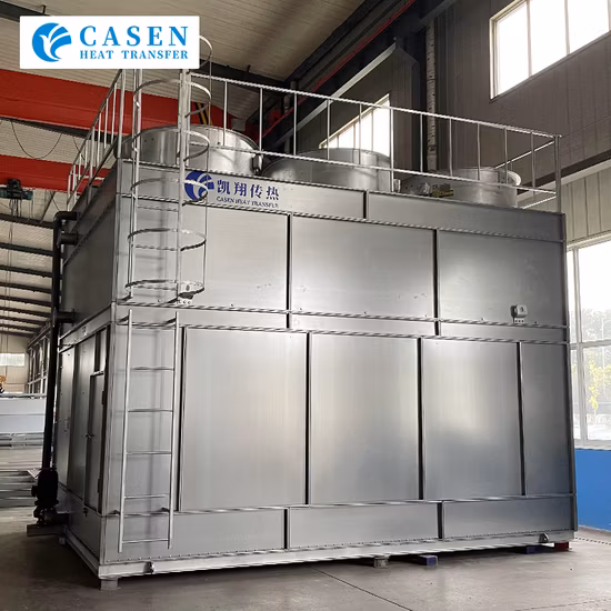 Certificat CTI Casen Brand Air Evaporative Cross Current/Counter Flow Closed Circuit Type Steel Water Cooling Tower Price
