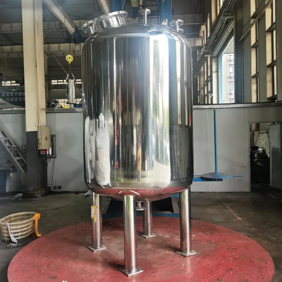 Chauffage et refroidissement électriques à vapeur sanitaire en acier inoxydable Réacteur de fermentation vieillissant à double enveloppe